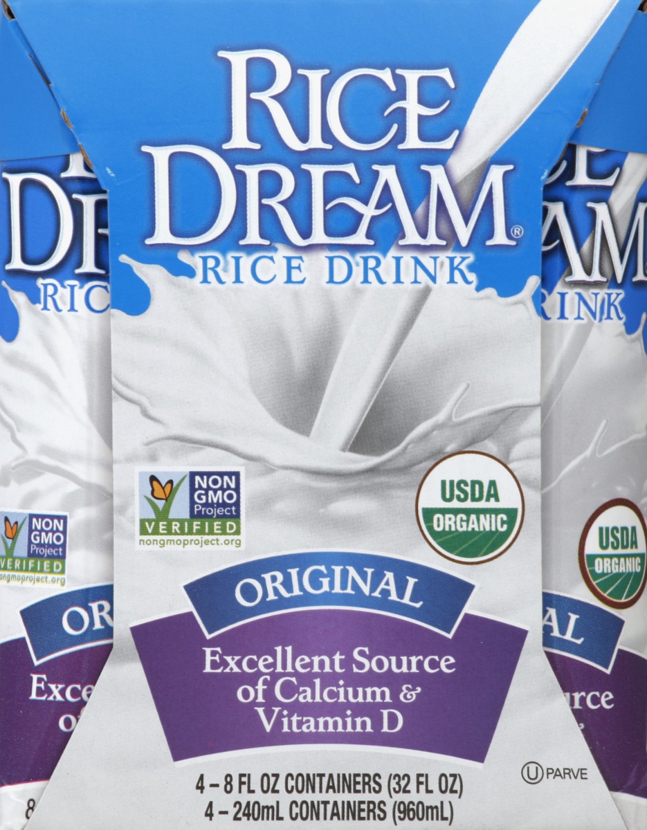 slide 3 of 5, Rice Dream Rice Drink, Original, 4 ct