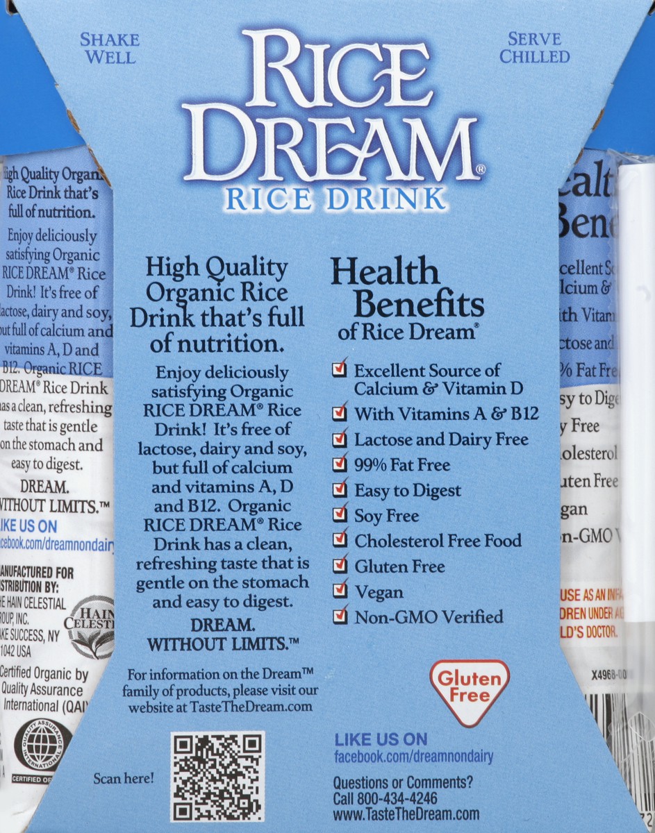 slide 4 of 5, Rice Dream Rice Drink, Original, 4 ct