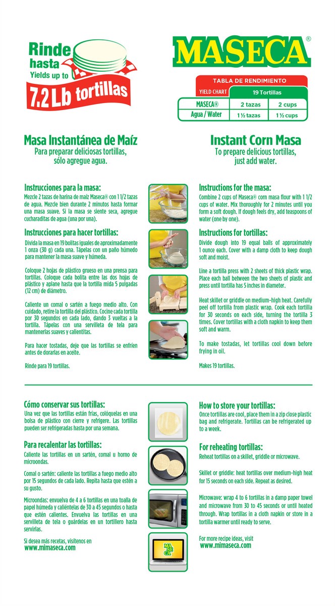 slide 9 of 14, MASECA Traditional Instant Corn Masa Flour 1.8 kg Canada, 1 ct