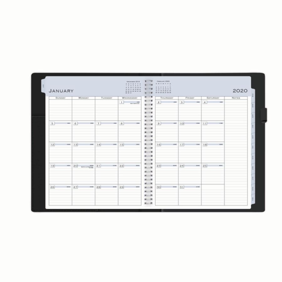 slide 4 of 4, Blue Sky Weekly/Monthly Refillable Planner, 8-1/2'' X 11'', Passages, January To December 2020, 1 ct