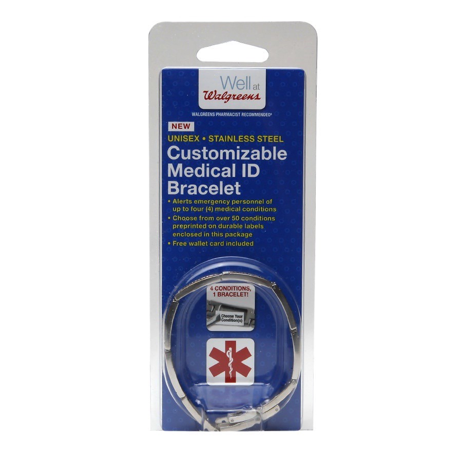 slide 1 of 1, Walgreens Customizable Medical Id Bracelet, 1 ct