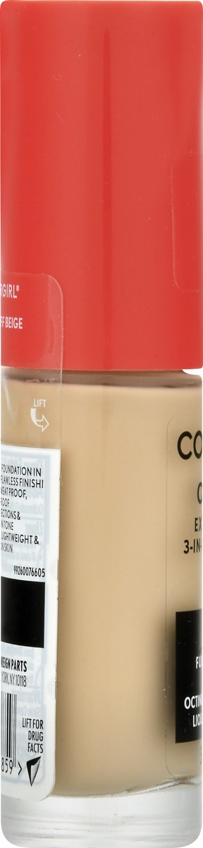 slide 2 of 12, Covergirl Outlast Extreme Wear 3-in-1 Full Coverage Liquid Foundation, SPF 18 Sunscreen, Buff Beige, 1 Fl. Oz., 30 ml