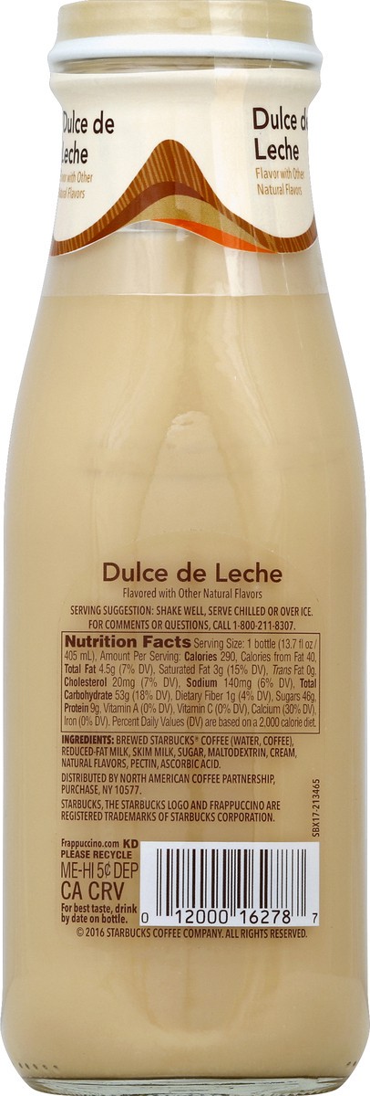 slide 5 of 6, Starbucks Frappucino Dulce De Leche 13.7 Fluid Ounce Glass Bottle, 13.7 oz