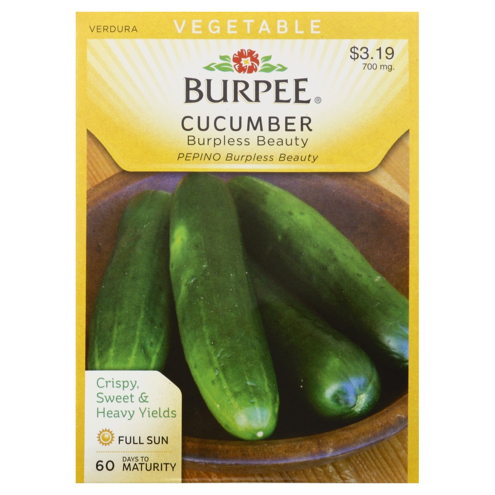 slide 1 of 1, Burpee Cucumber Burpless Burpless Beauty - EA, 1 ct