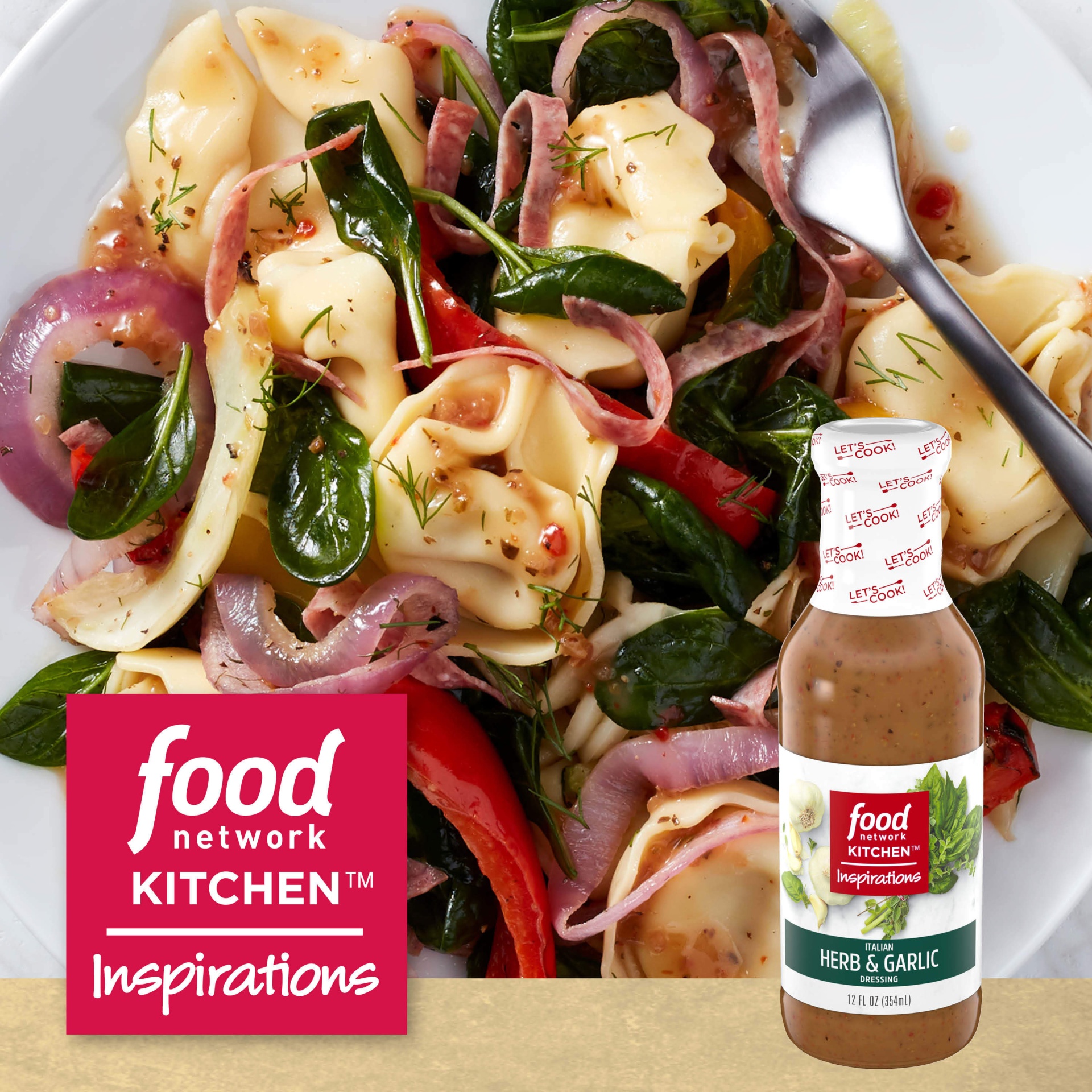 slide 6 of 11, Food Network Kitchen Inspirations Italian Herb & Garlic Salad Dressing, 12 fl oz