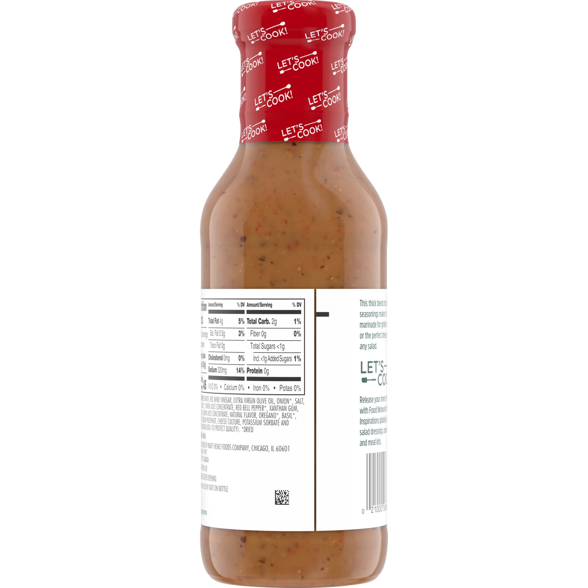 slide 9 of 11, Food Network Kitchen Inspirations Italian Herb & Garlic Salad Dressing, 12 fl oz