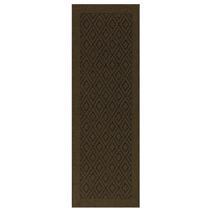 slide 1 of 7, Maples Rugs Diamond Tufted Runner - Brown, 2 ft x 5 ft