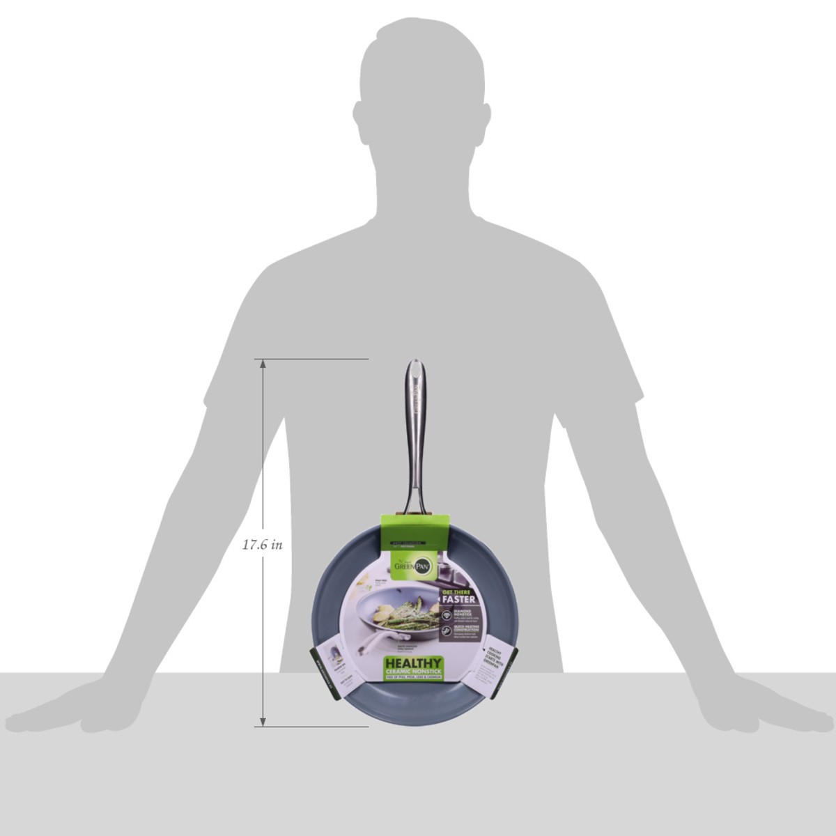 slide 10 of 11, GreenPan Swift Collection Non Stick Ceramic Fry Pan, 10 ft