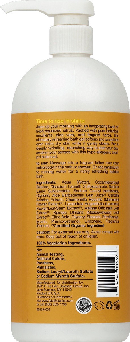 slide 6 of 6, Alba Botanica Bdy Bath Island Citrus, 32 oz