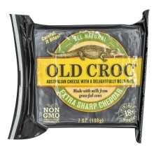 slide 1 of 1, Old Croc Extra Sharp Cheddar, 7 oz