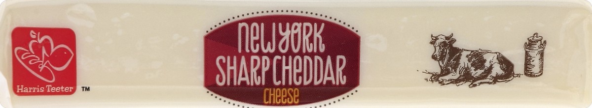 slide 4 of 5, Harris Teeter New York Sharp Cheddar Cheese, 8 oz