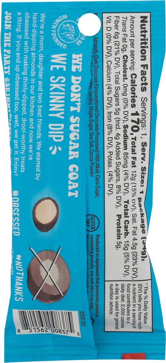 slide 2 of 9, SkinnyDipped Dark Chocolate Cocoa Almonds - 1.2oz, 1.2 oz