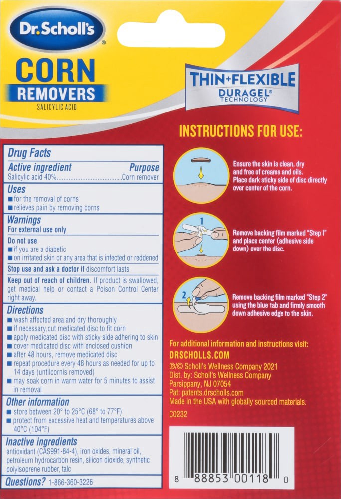 slide 2 of 2, Dr. Scholl's Corn Remover Duragel, 6 ct