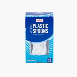 Meijer White Plastic Spoons