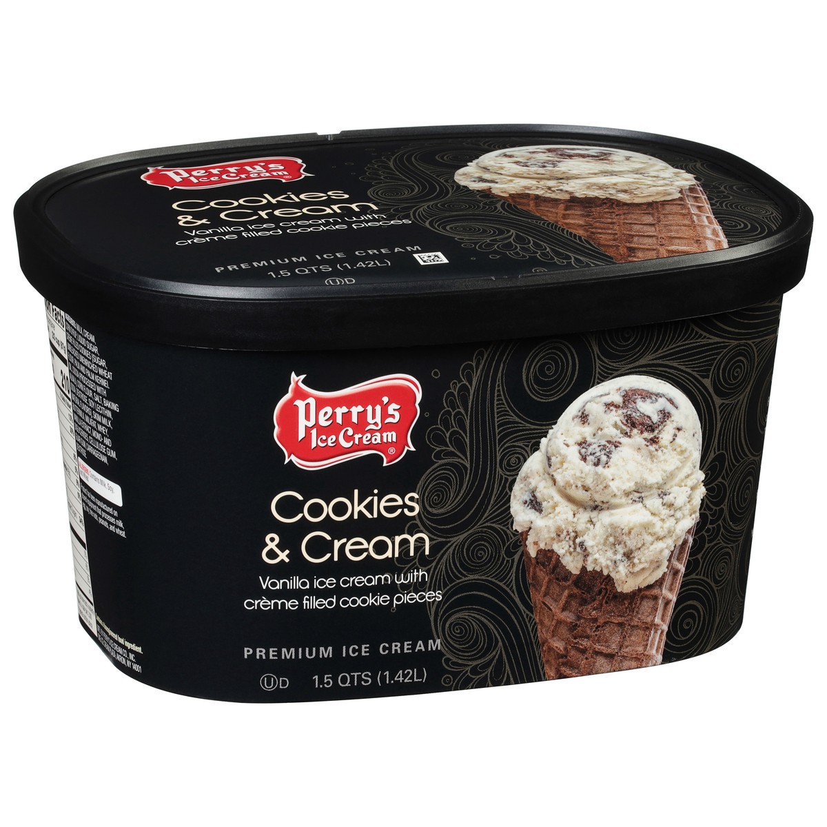 slide 6 of 9, Perry's Ice Cream Cookies & Cream Premium Ice Cream 1.5 qt, 1.5 qt