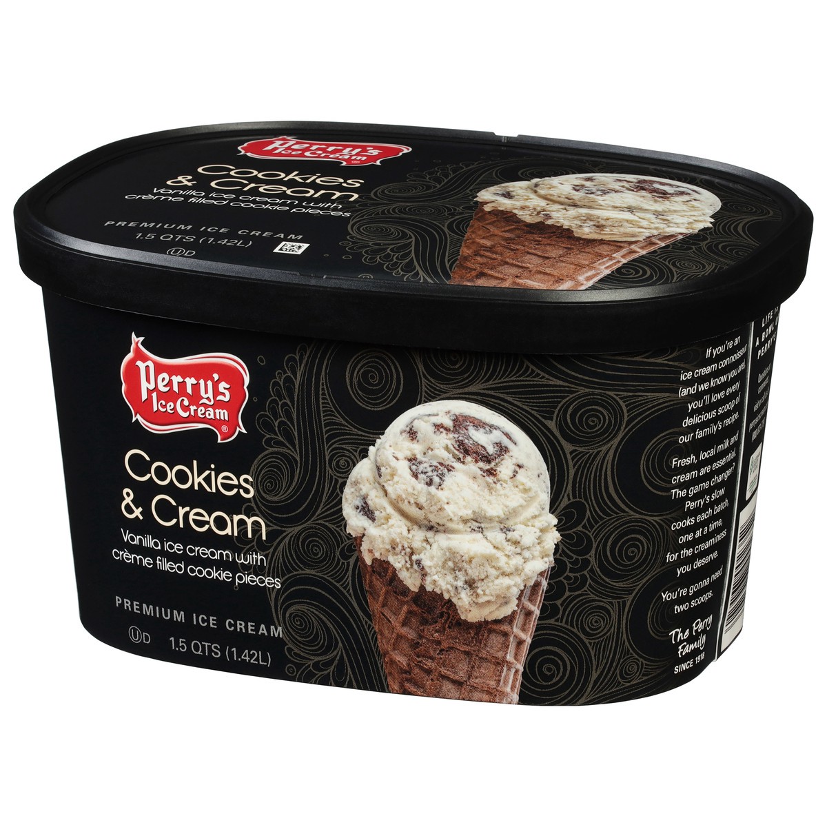 slide 4 of 9, Perry's Ice Cream Cookies & Cream Premium Ice Cream 1.5 qt, 1.5 qt