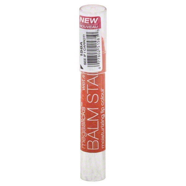 slide 1 of 1, wet n wild Megaslicks Balm Stain Lip Colour 158A See If I Carrot!, 0.11 oz