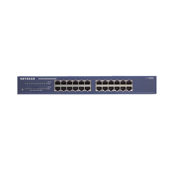 slide 1 of 4, NETGEAR Prosafe Plus 24-Port Gigabit Ethernet Switch, 1 ct