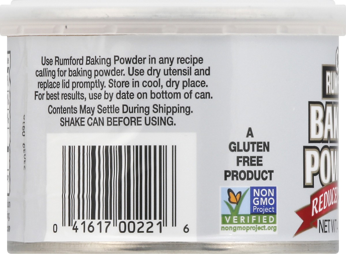 slide 5 of 9, Rumford Reduced Sodium Baking Powder 4 oz, 4 oz