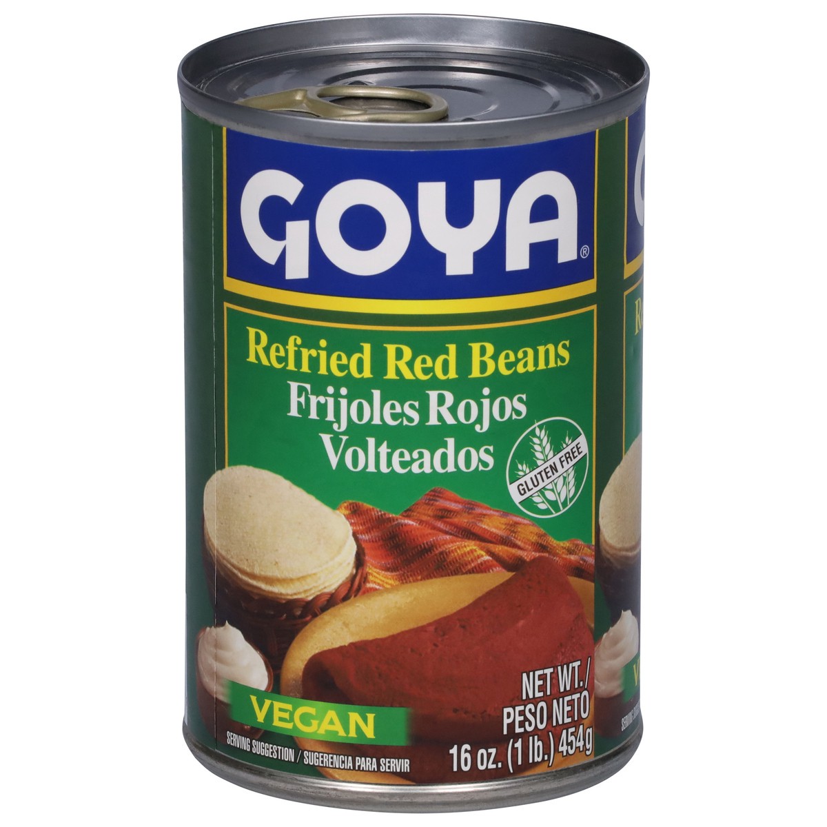 slide 1 of 9, Goya Refried Red Beans 16 oz, 16 oz