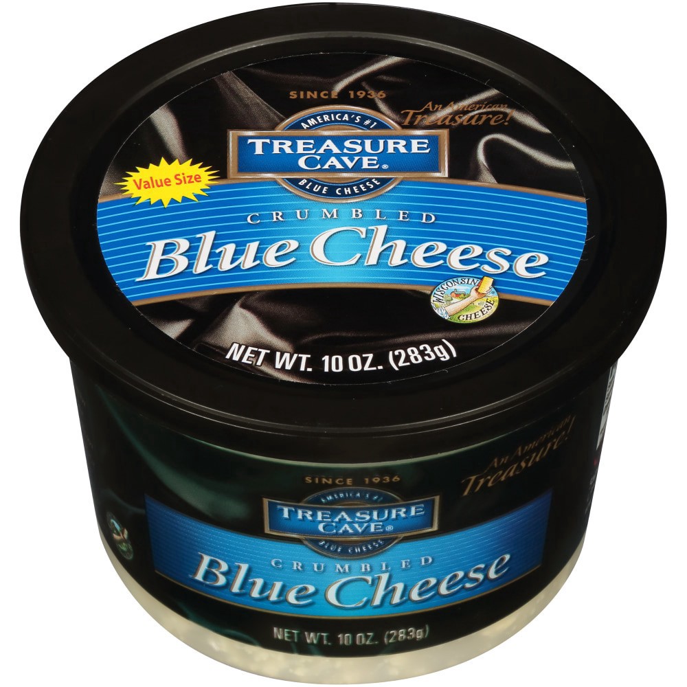 slide 1 of 6, Treasure Cave Cheese Blue Crumbled, 10 oz