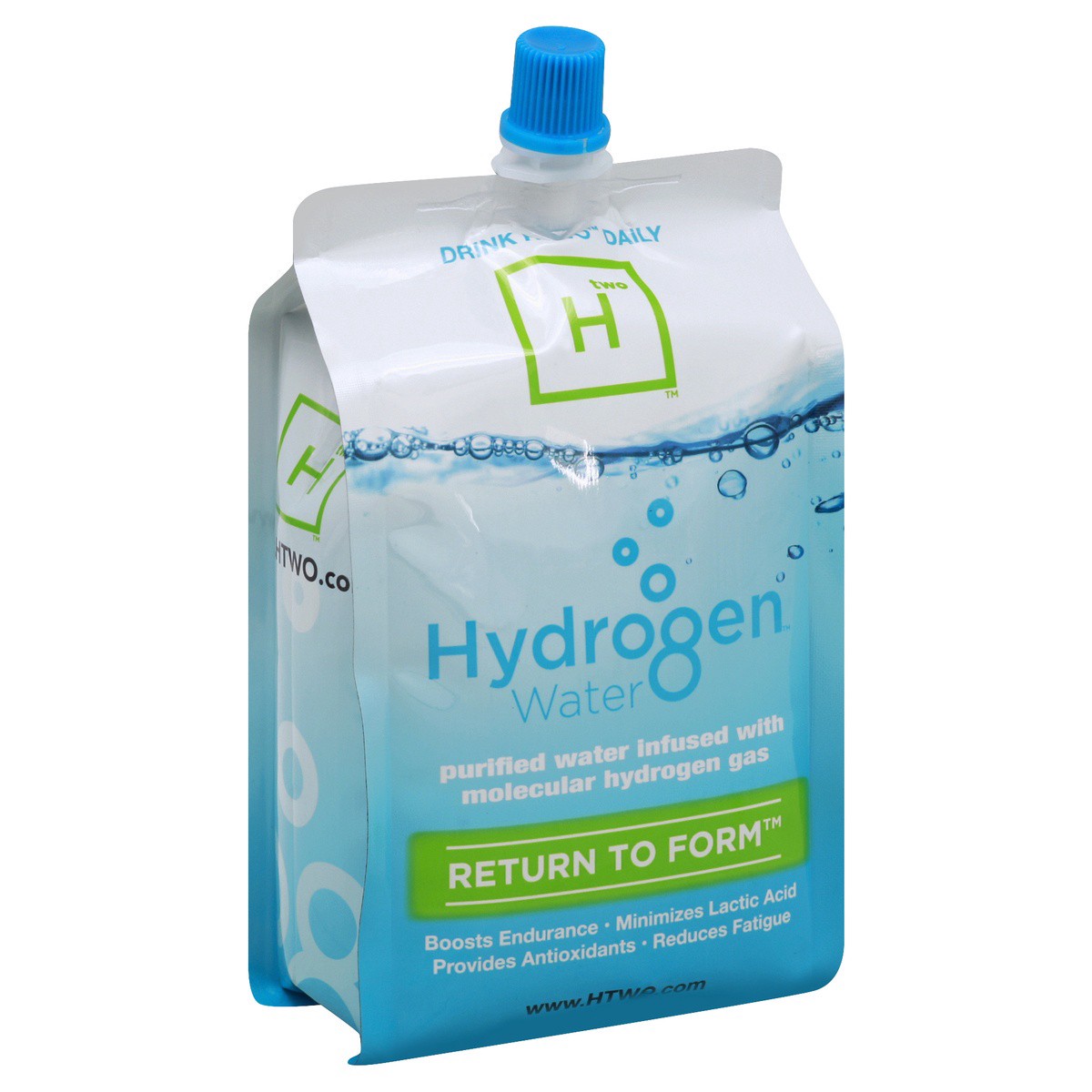 slide 1 of 4, HTWO Hydrogen Water Pouch, 16.9 fl oz