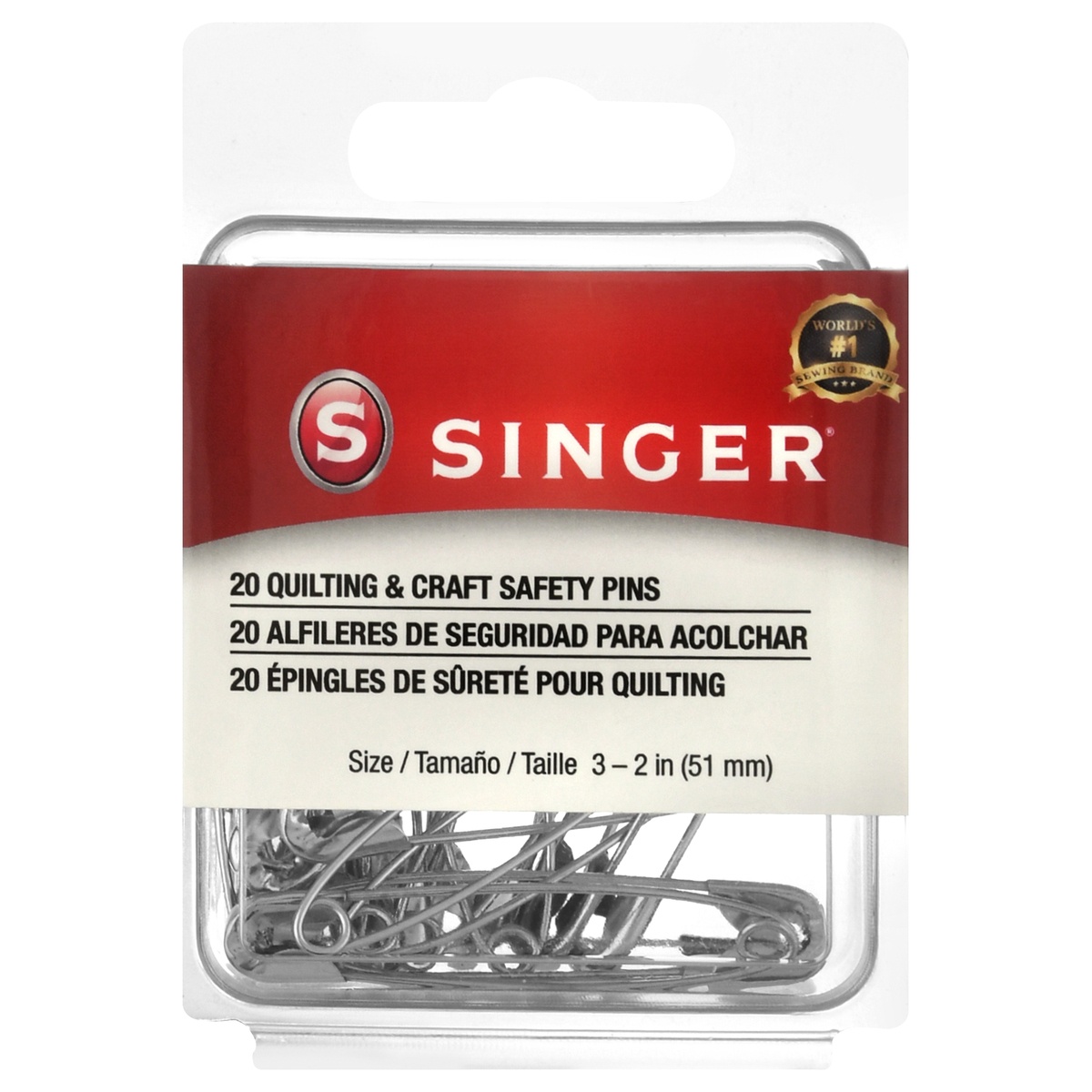 slide 1 of 1, Singer Quilting & Craft Safety Pins, 20 ct