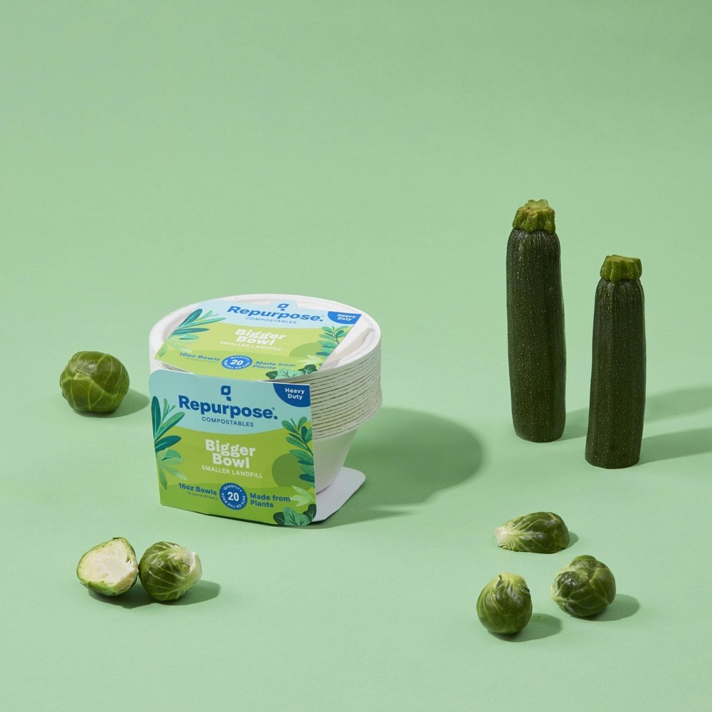 slide 2 of 4, Repurpose Eco-Bigger Bowls, 20 ct; 16 oz