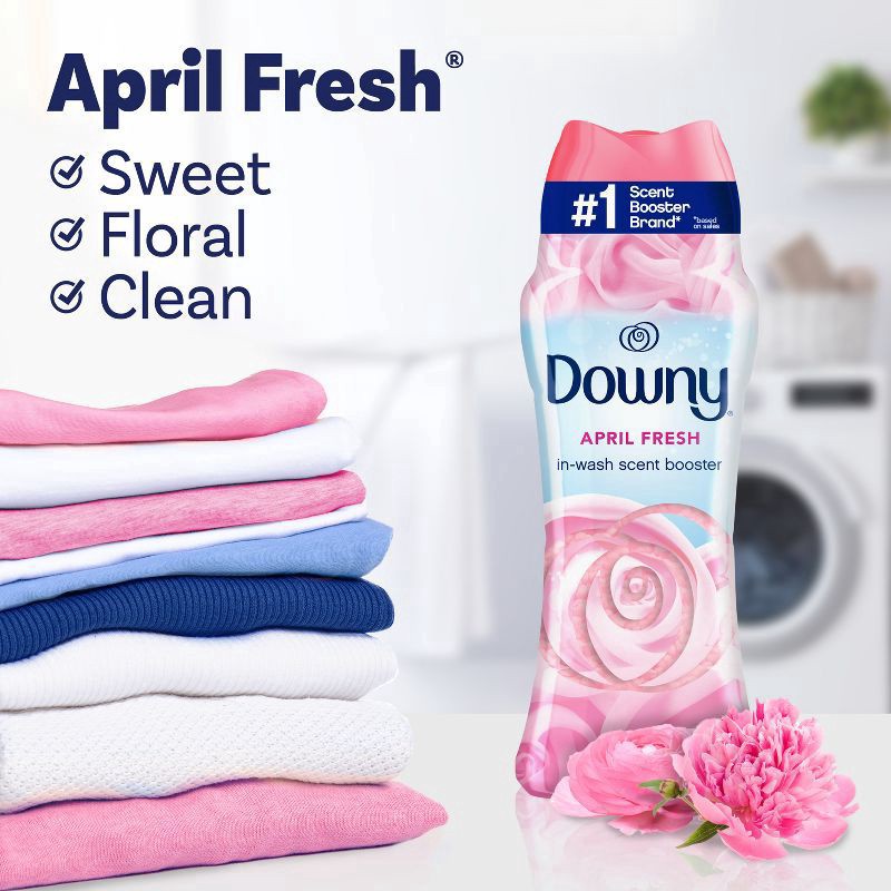 slide 8 of 10, Downy April Fresh In-Wash Scent Booster Beads - 30.1oz, 30.1 oz