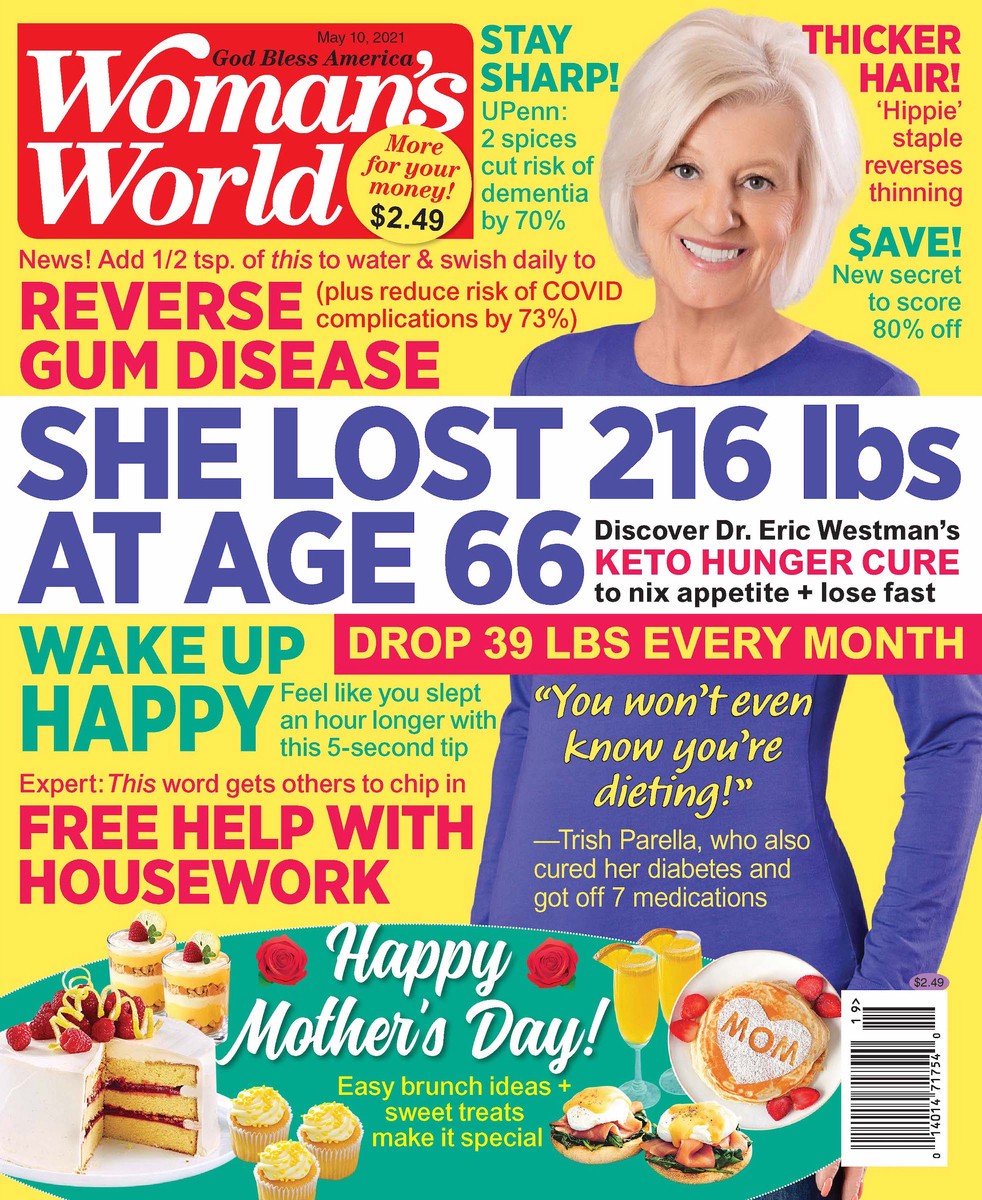 slide 2 of 3, Woman's World Magazine, She Lost 216 Lbs At Age 66,, 1 ct