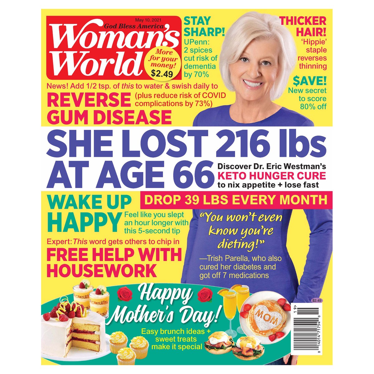 slide 3 of 3, Woman's World Magazine, She Lost 216 Lbs At Age 66,, 1 ct