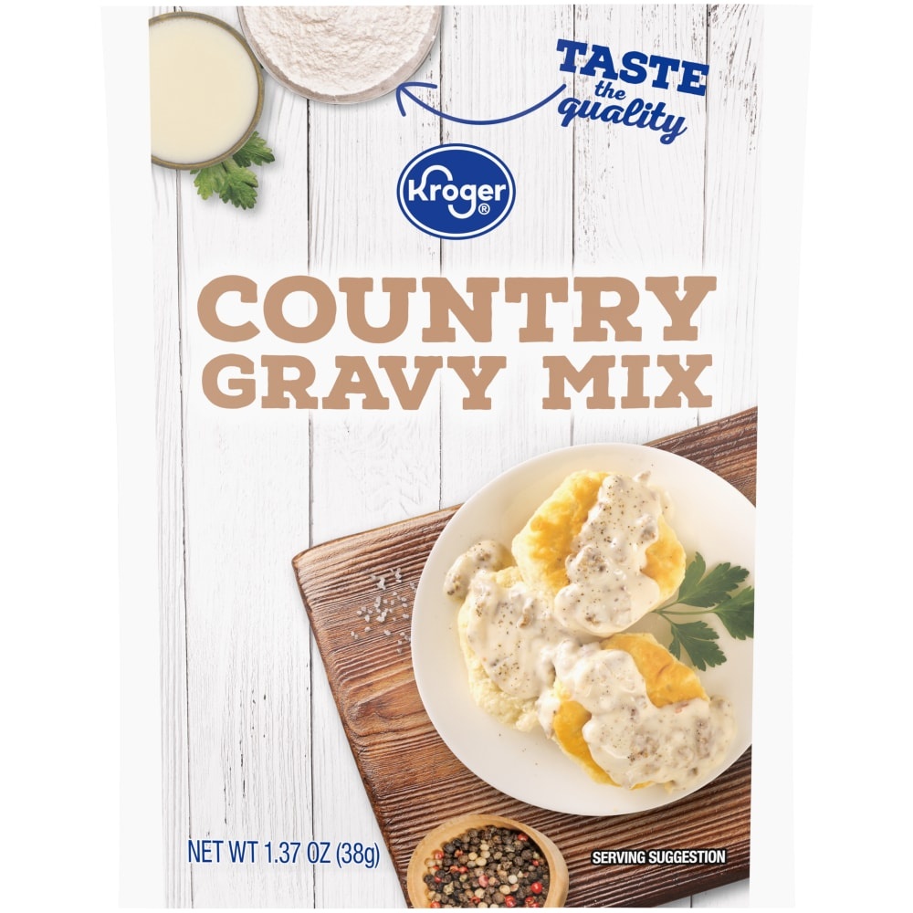 slide 1 of 1, Kroger Country Gravy Mix, 1.37 oz