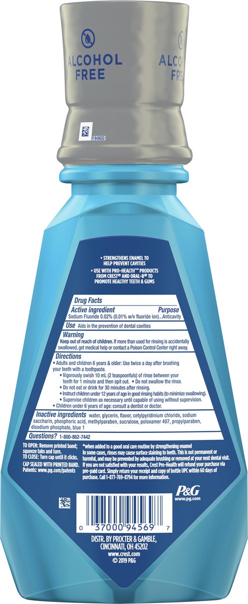 slide 2 of 3, Crest Pro-Health Advanced Multi-Protection Anticavity Fluoride Mouthwash, Alcohol-Free, 500 Ml, 1 ct