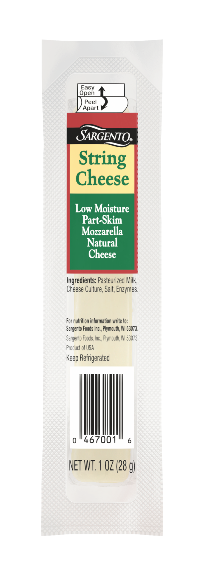 slide 1 of 4, Sargento 1 Oz String Cheese, 1 oz