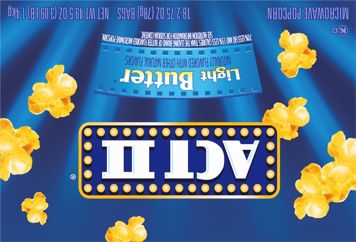 slide 6 of 11, ACT II Light Btr Popcorn, 2.75 oz