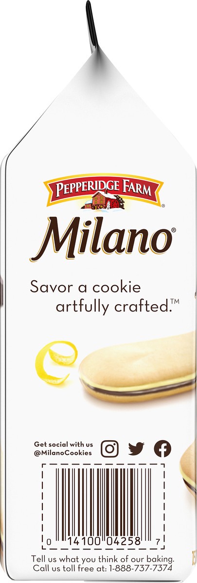 slide 2 of 11, Pepperidge Farm Milano Lemon Chocolate Flavored Cookies 15 ea, 15 ct