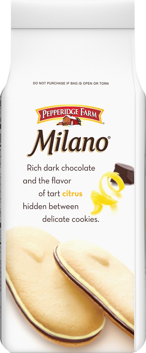 slide 10 of 11, Pepperidge Farm Milano Lemon Chocolate Flavored Cookies 15 ea, 15 ct