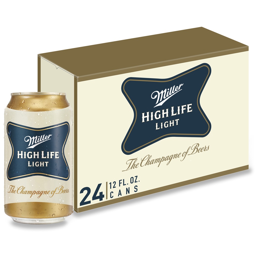 slide 2 of 6, Miller High Life Light Beer, 24 ct; 12 fl oz