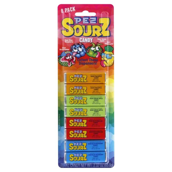 slide 1 of 3, PEZ Candy Refill Sourz, 2.32 oz