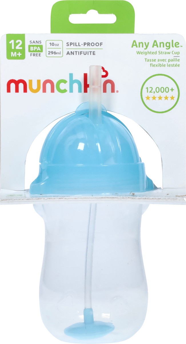 slide 6 of 9, Munchkin Any Angle Click Lock Weighted Straw Cup, 1 ct