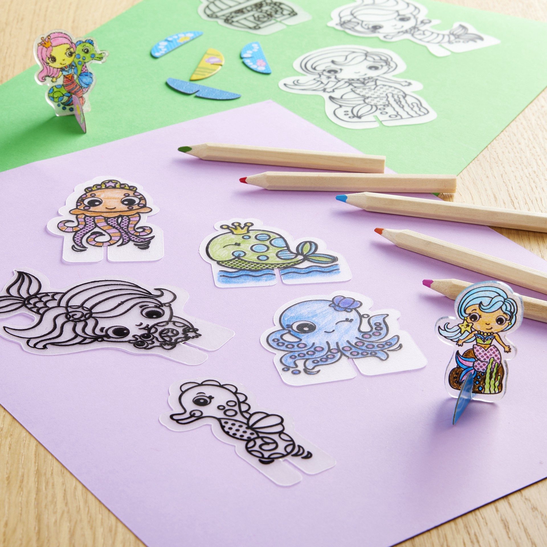 slide 2 of 4, Alex Toys Shrinky Dinks Mermaid Activity Kit, 28 ct