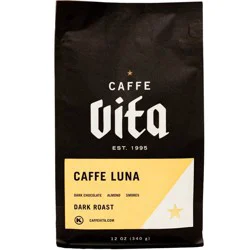 Caffe Vita Coffee Luna Medium Dark Roast Whole Bean Coffee- 12 oz