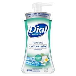 slide 1 of 1, Dial Complete Antibacterial Foaming Hand Wash, Coconut Water, 7.5 Oz, 7.5 oz