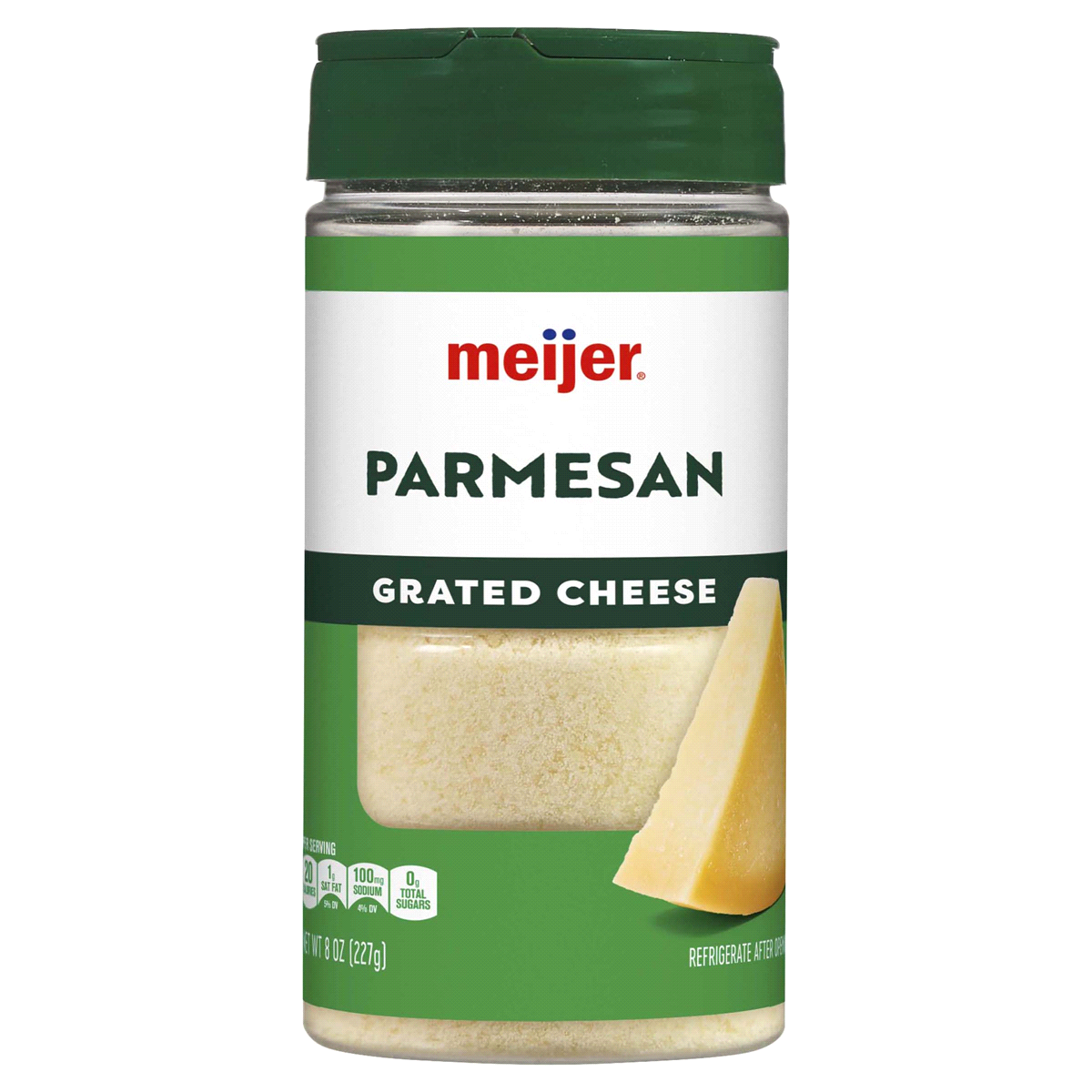 slide 1 of 9, Meijer Grated Parmesan Cheese, 8 oz