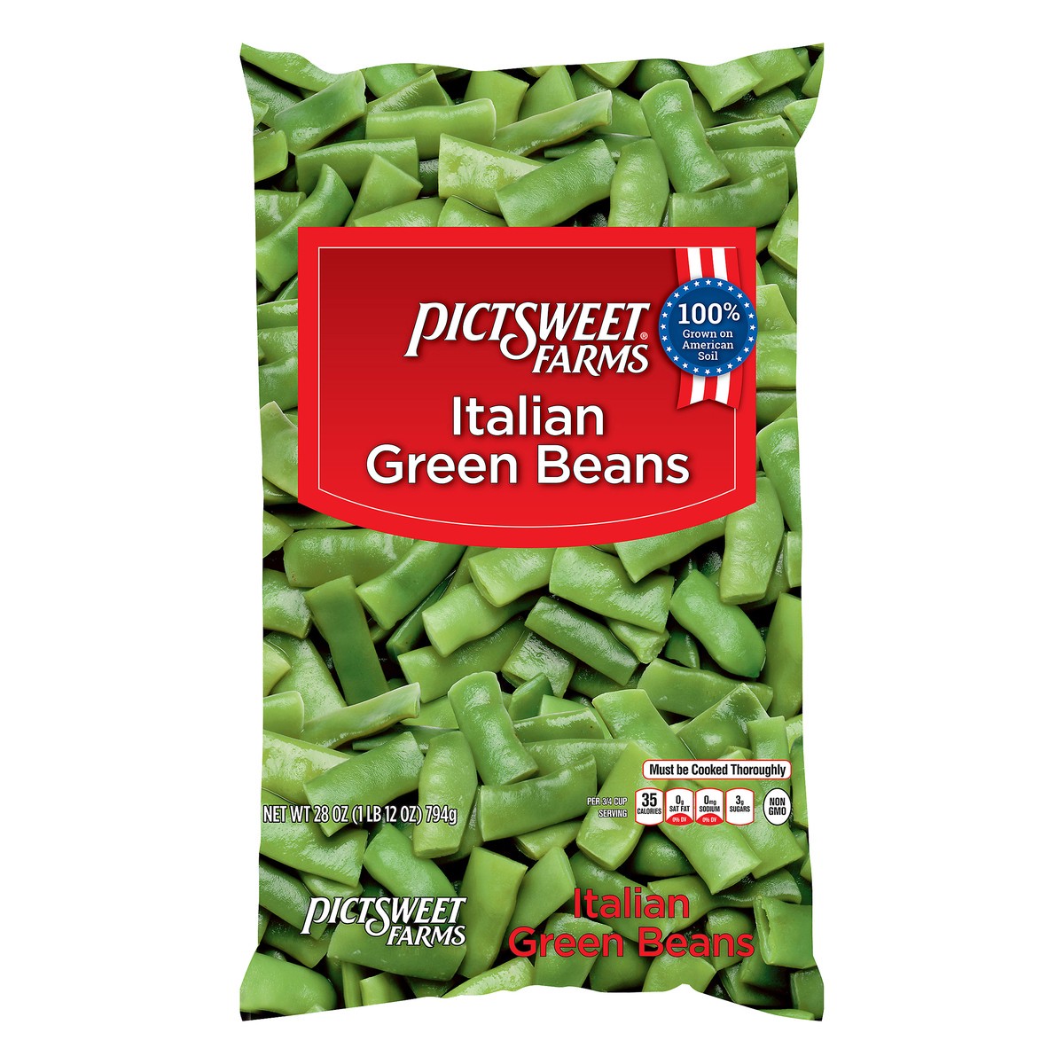 slide 4 of 8, Pictsweet Clear Italian Green Bean, 28 oz