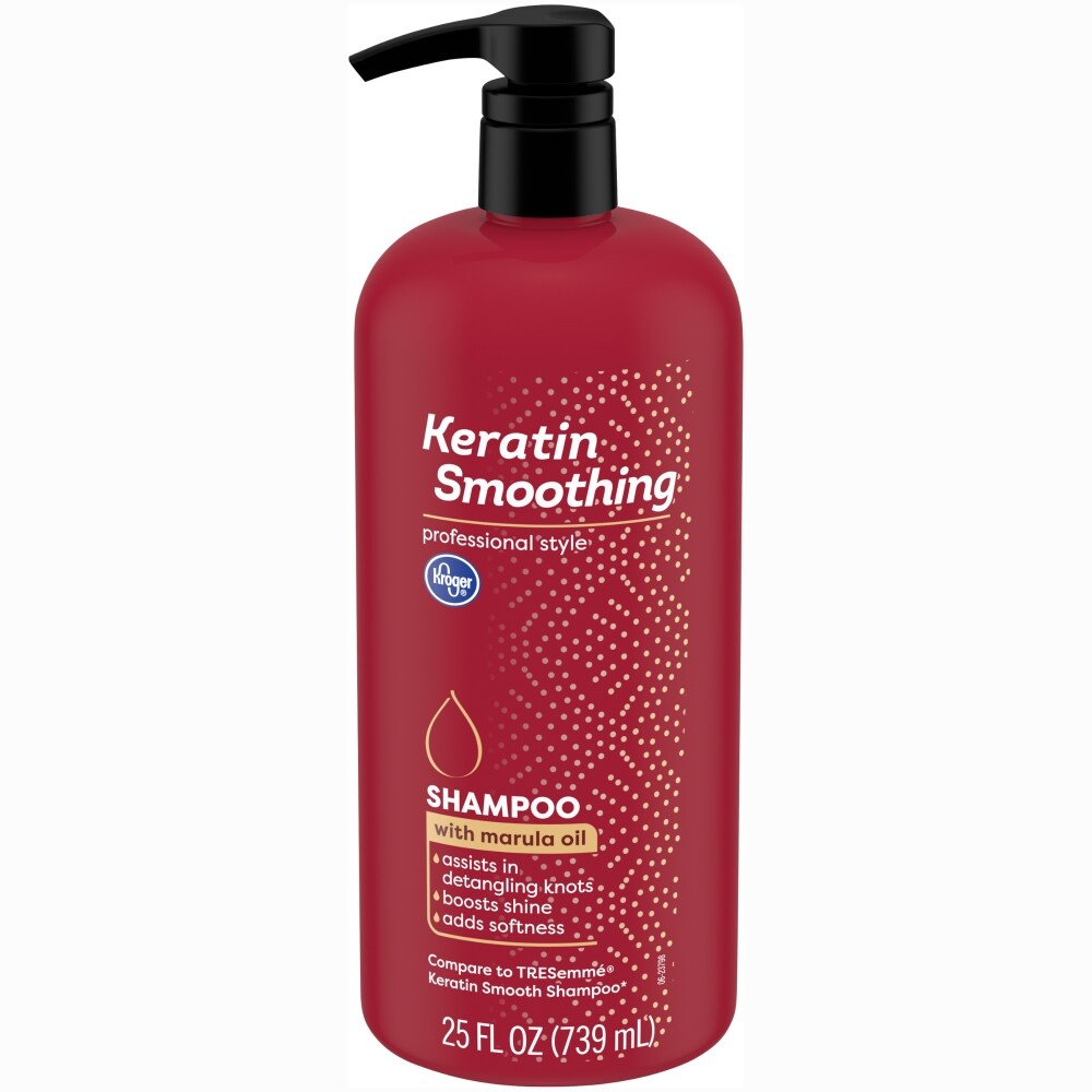 slide 1 of 1, Kroger Keratin Smoothing Shampoo, 25 fl oz