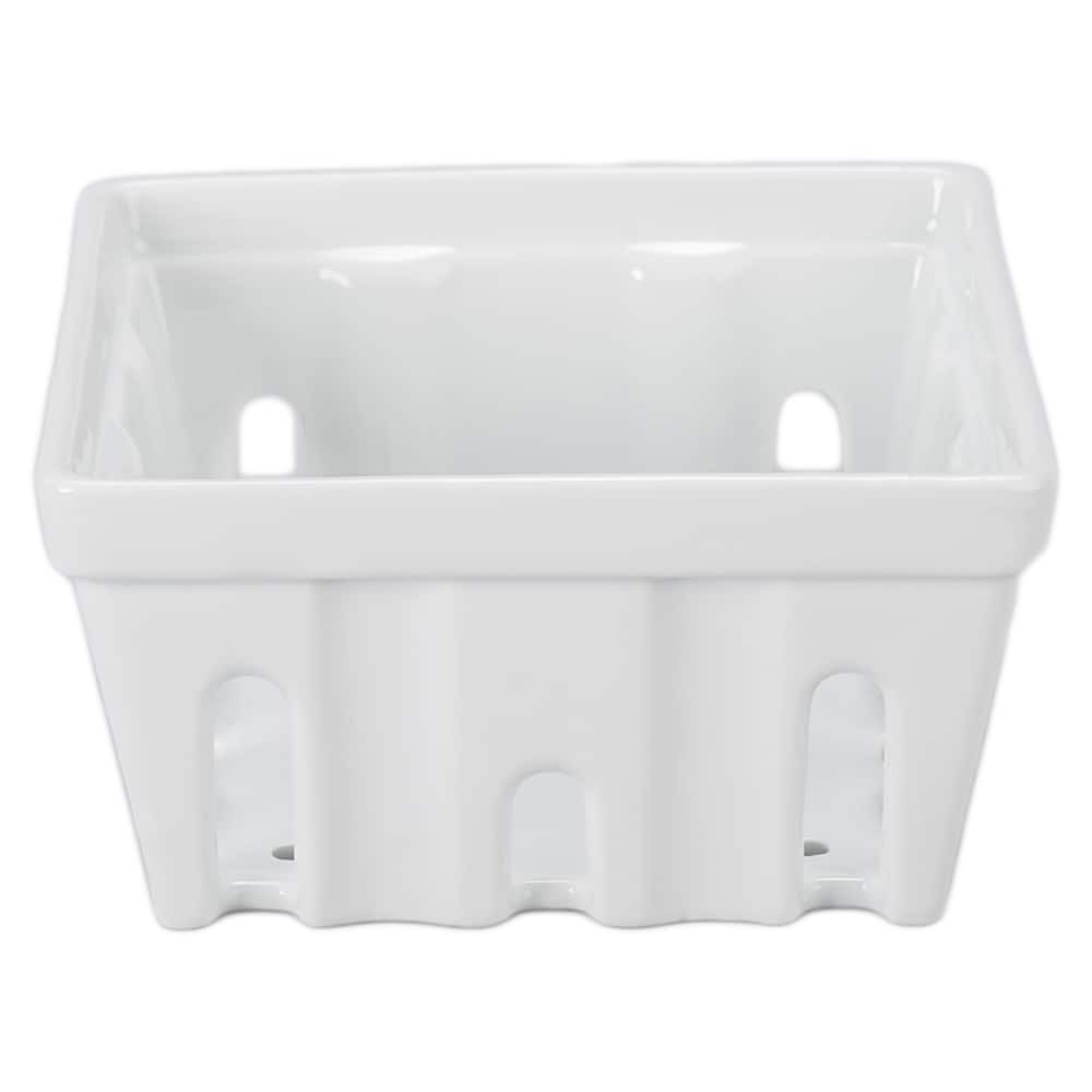 slide 1 of 1, Dash Of That Porcelain Berry Basket, 5.5 x 3 in