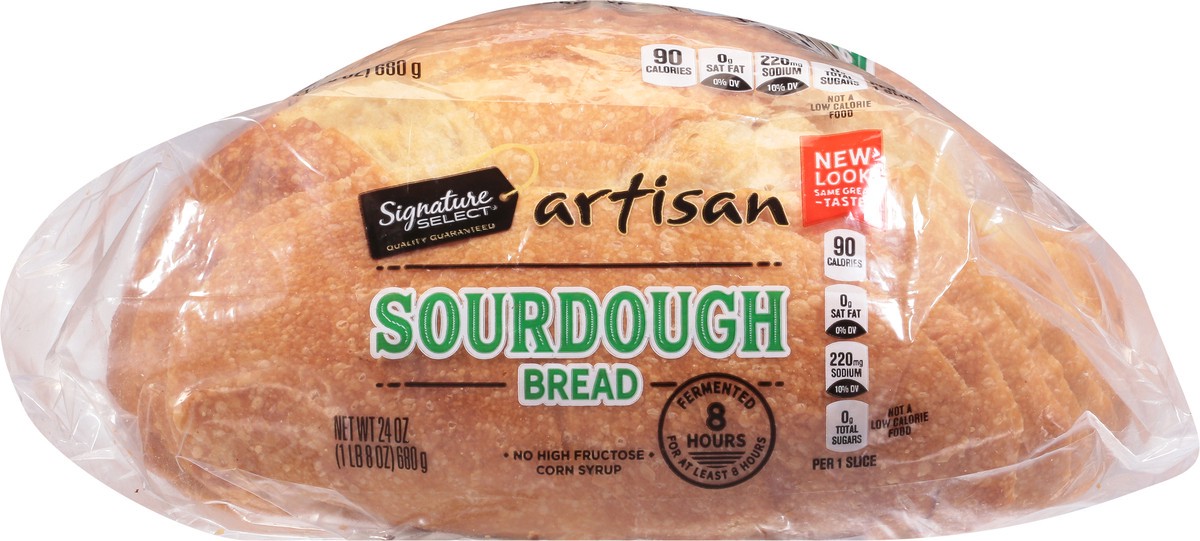 slide 6 of 9, Signature Select Artisan Sourdough Bread 24 oz, 24 oz