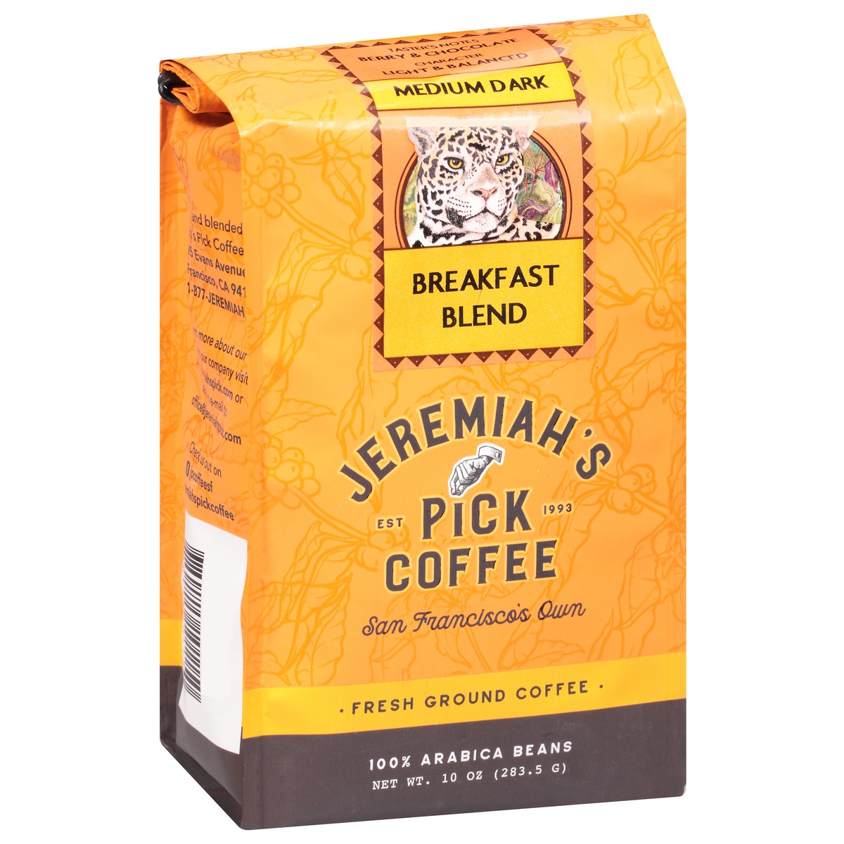 slide 2 of 9, Jeremiah's's Jeremiah'ss Pick Coffee Freshly Ground Breakfast Blend, 10 oz