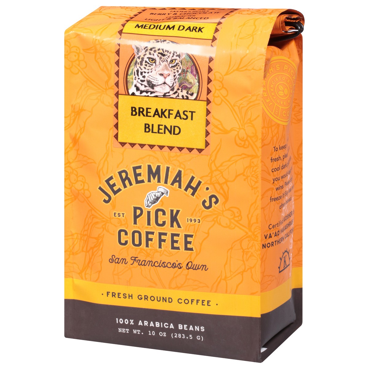 slide 3 of 9, Jeremiah's's Jeremiah'ss Pick Coffee Freshly Ground Breakfast Blend, 10 oz